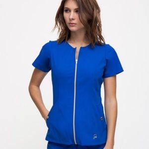NWT Jaanuu Biker Scrub Top 💙 Medium
